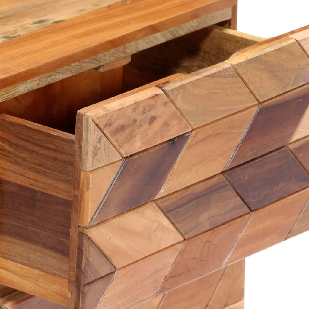 Solid Reclaimed Wood Bedside Cabinet A50063
