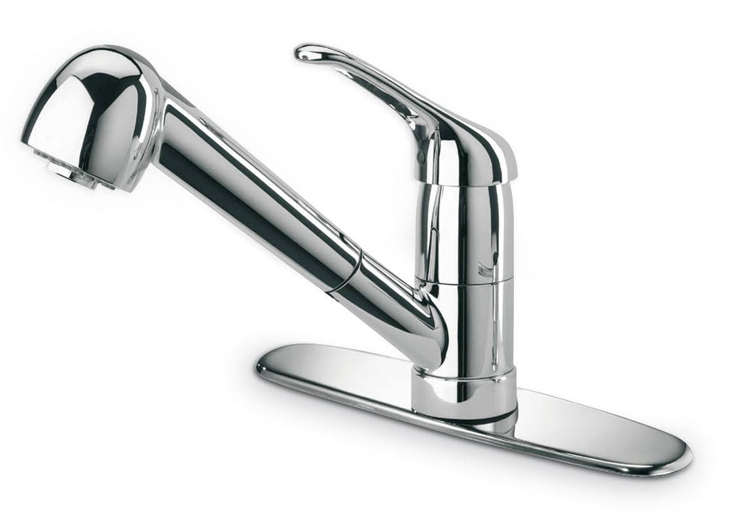 Single Handle Pull Out Spray Kitchen Faucet Brushed Nickel F31972