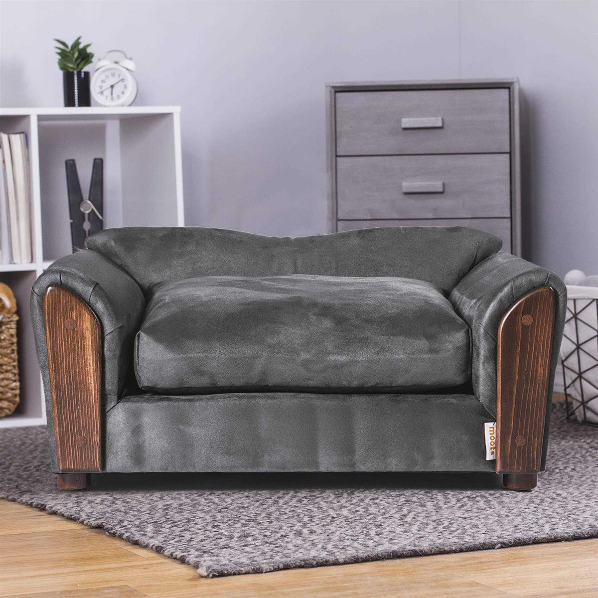Microsuede Oak Pet Couch B11215