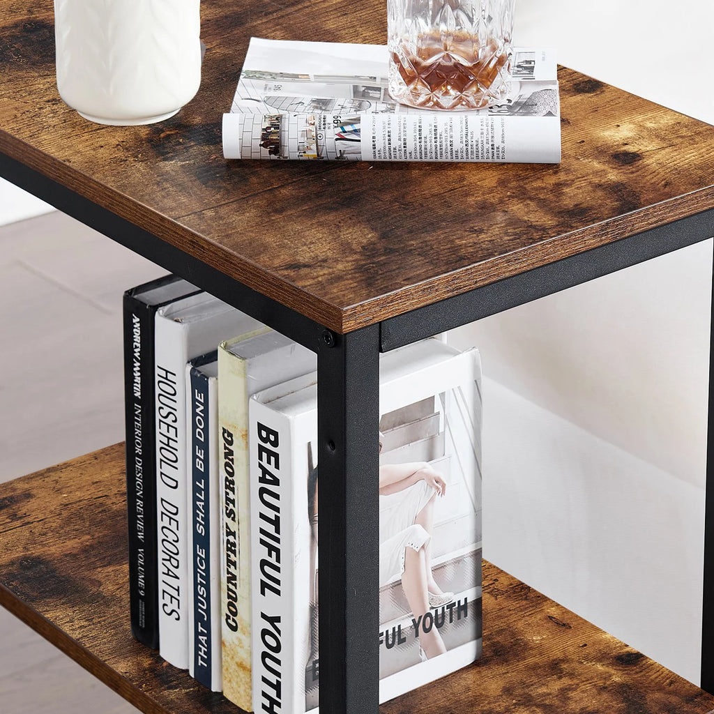 3-Tier End Table with Storage Shelf V9098