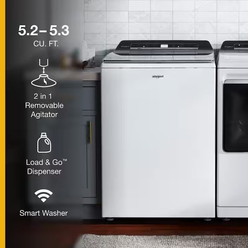 Top Load Washing Machine in White with Removable Agitator J4729