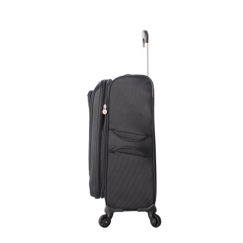 Soft Side 20” Expandable Carry-on Luggage, Black G15607