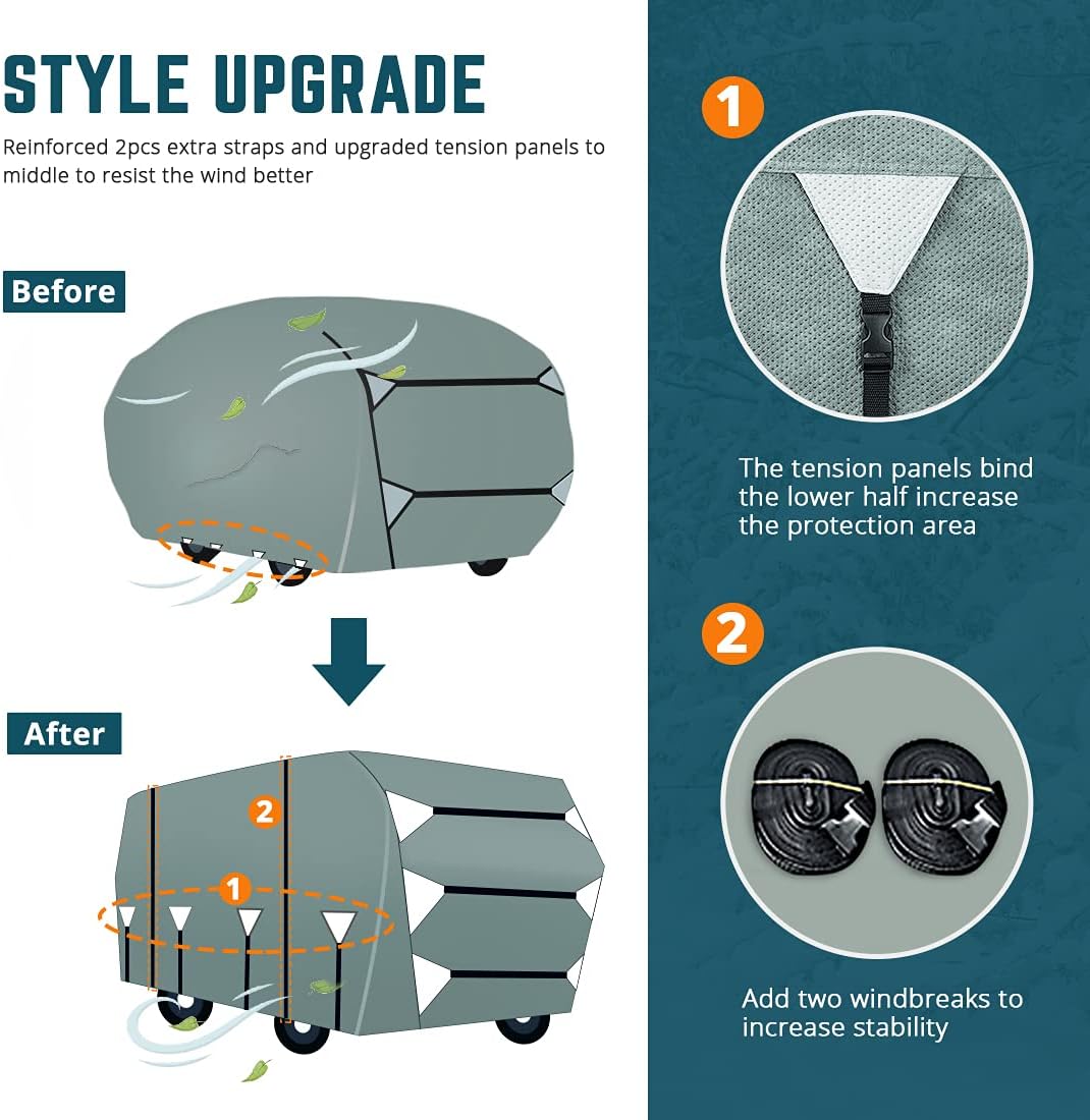 Class A RV Cover Fits 40'-43' Motorhome D349508