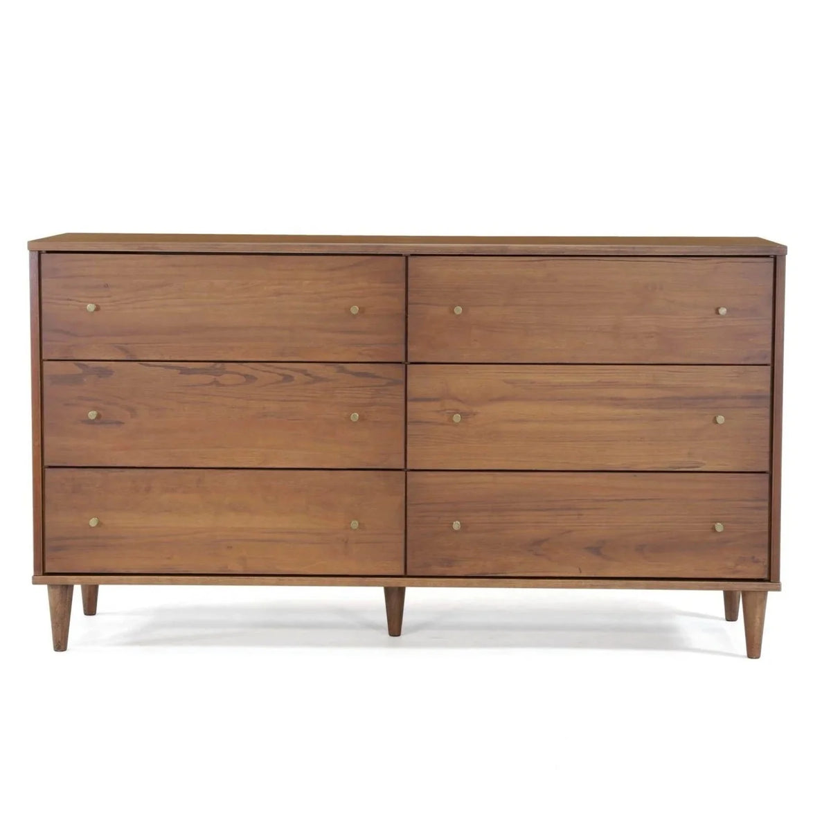 Walnut 6 Drawer Dresser L841197