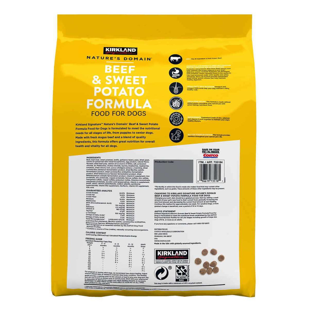 Beef & Sweet Potato Dog Food 35 lb V8957