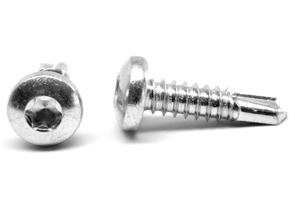 #10-16 x 5/8 Self Drilling Screw Pan Head Low Carbon Steel Zinc Plated V74004