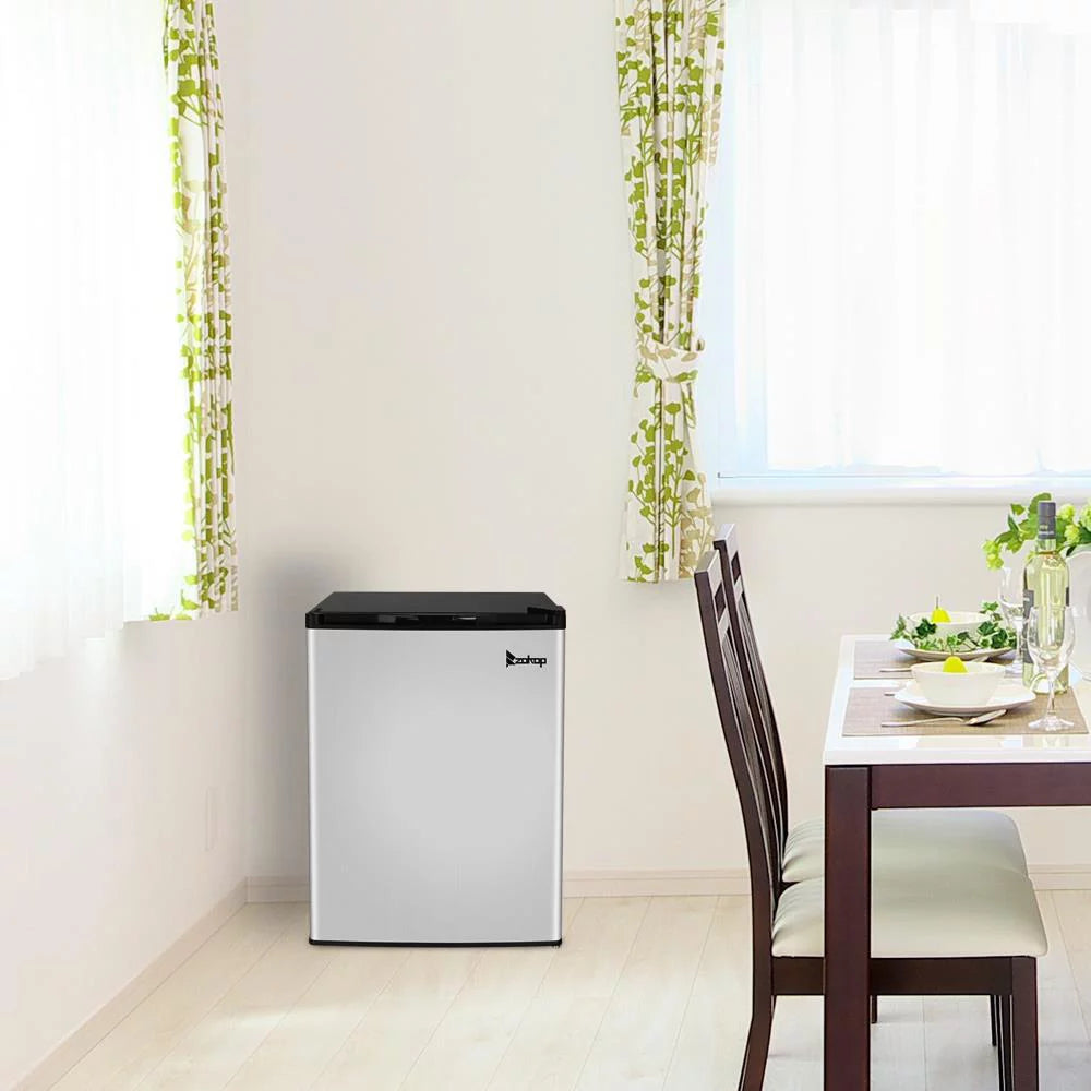 2.1 Cu.ft Upright Freezer Stainless Steel Single Door C771