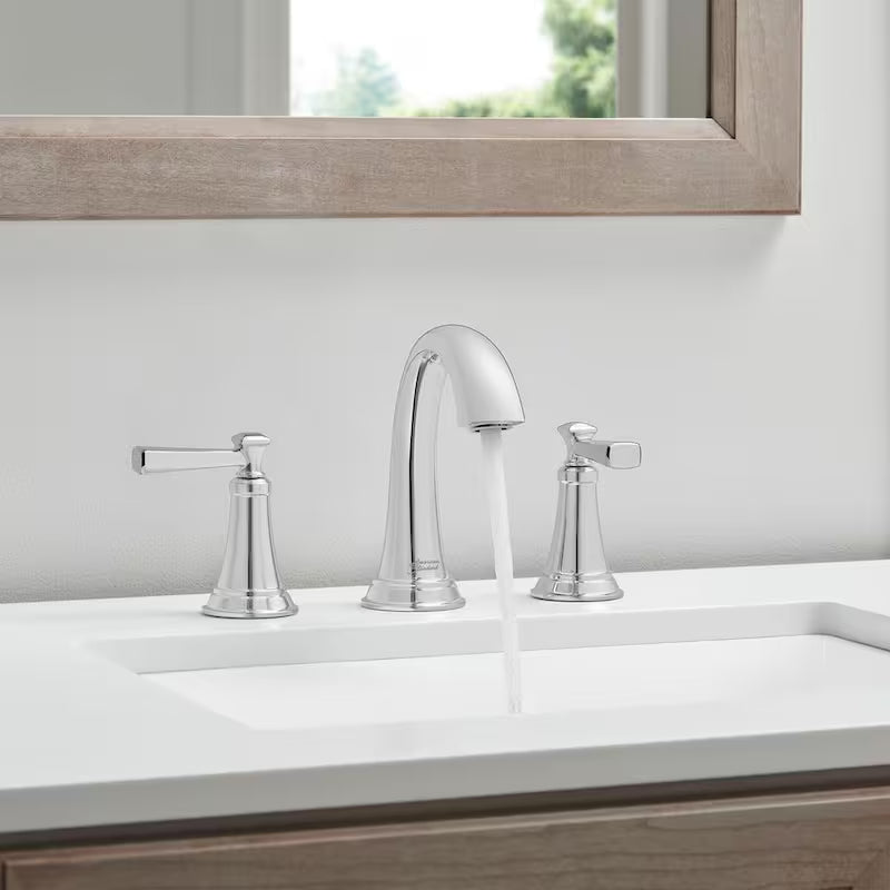 8 in. Widespread Double Handle Bathroom Faucet Polished Chrome 2-Pack P95765