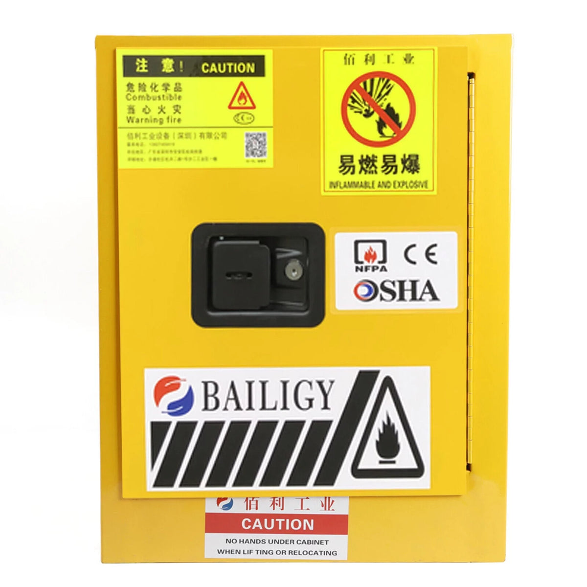 Flammable Liquid Storage Cabinet 4 Gallon Yellow V5647