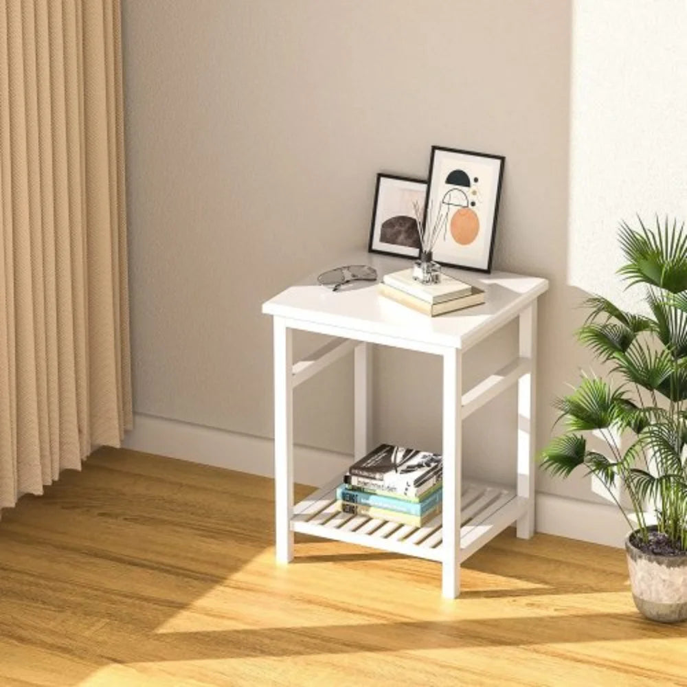 White Bamboo Nightstand J29886
