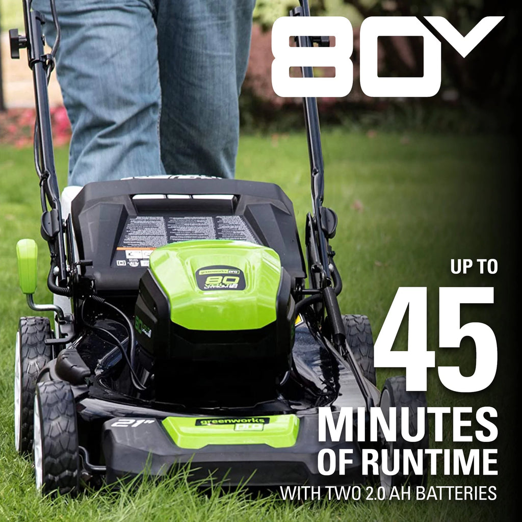 80V 21 Battery Powered Push Walk-Behind Mower S14442