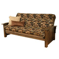 Rustic Walnut Futon with Mattress I396292