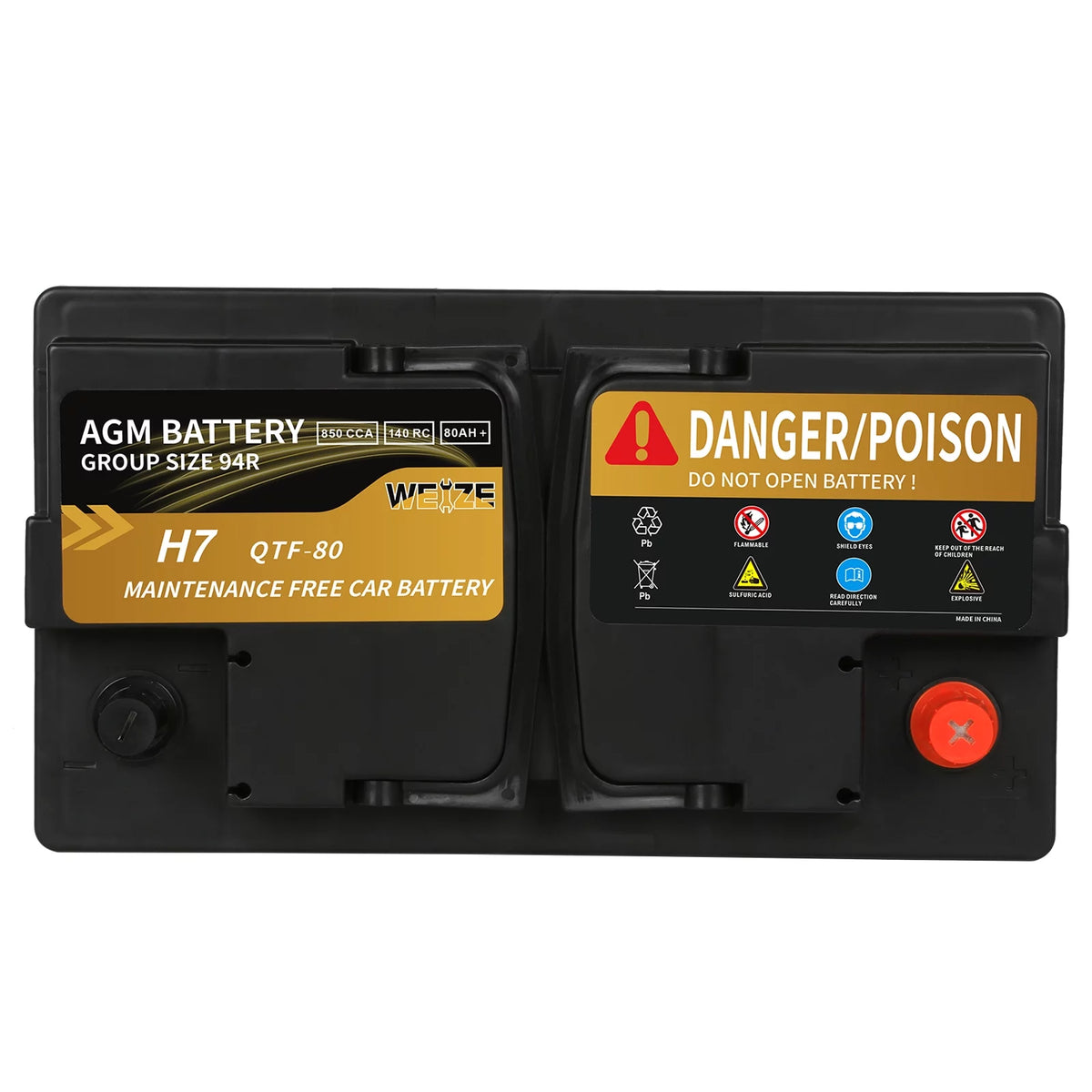 12v 70ah H6 Automotive Battery P97711
