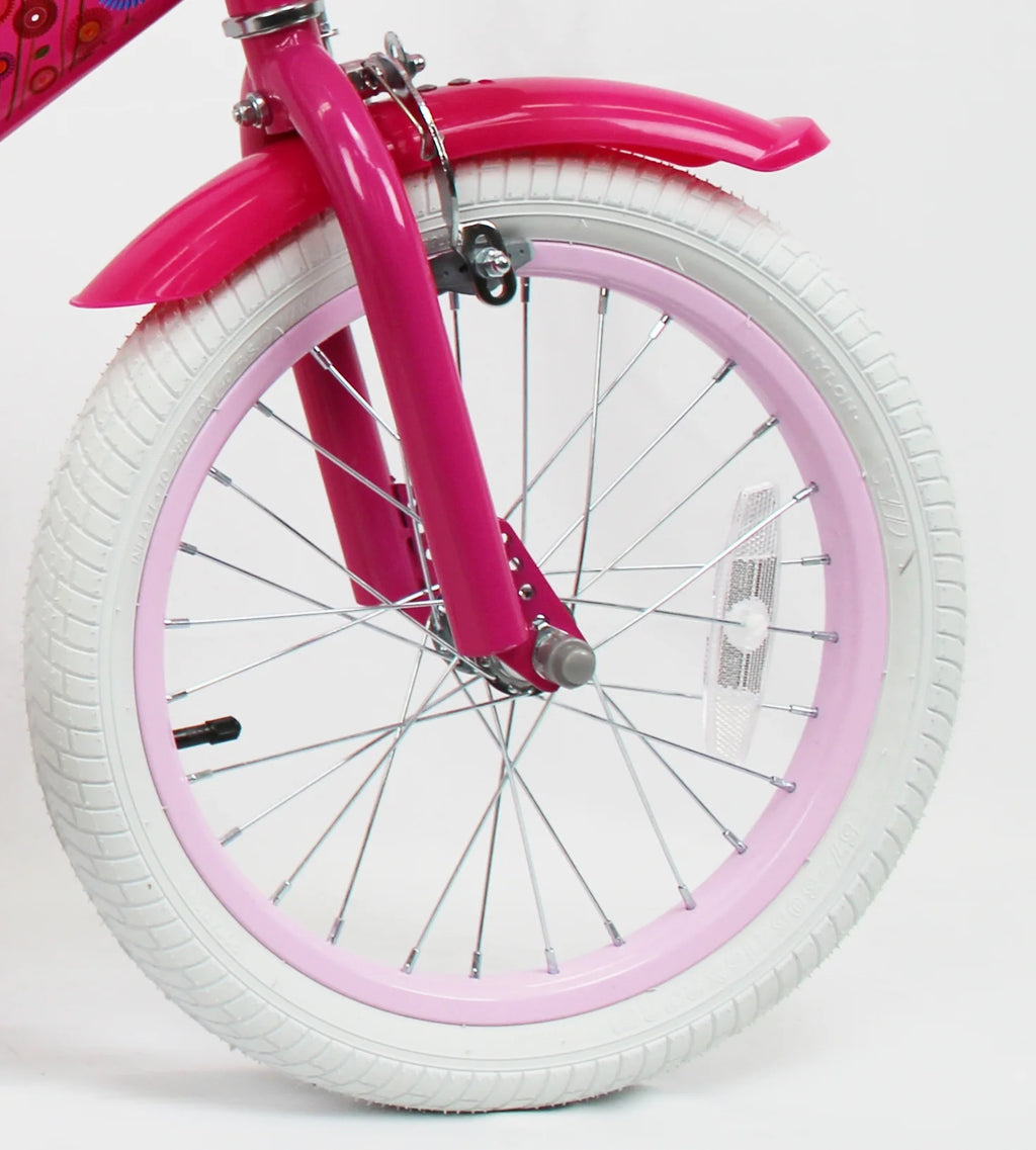 16 inch Kids Bike with Basket and Training Wheels M990