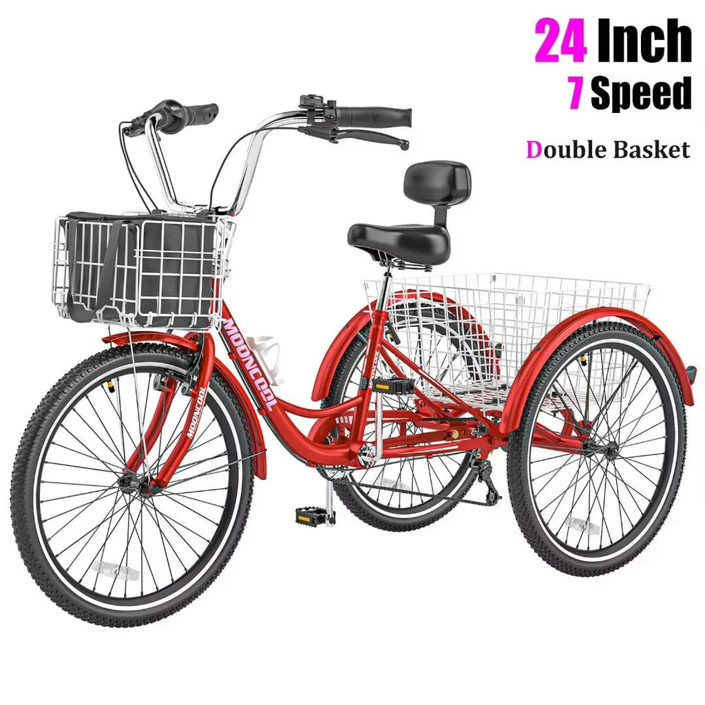 24 Inch 7 Speed Adult Tricycle O9190