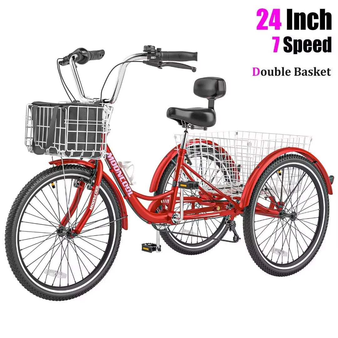 24 Inch 7 Speed Adult Tricycle O9190