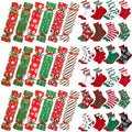 48 Pcs Fuzzy Christmas Socks and Candy Gift Boxes K189