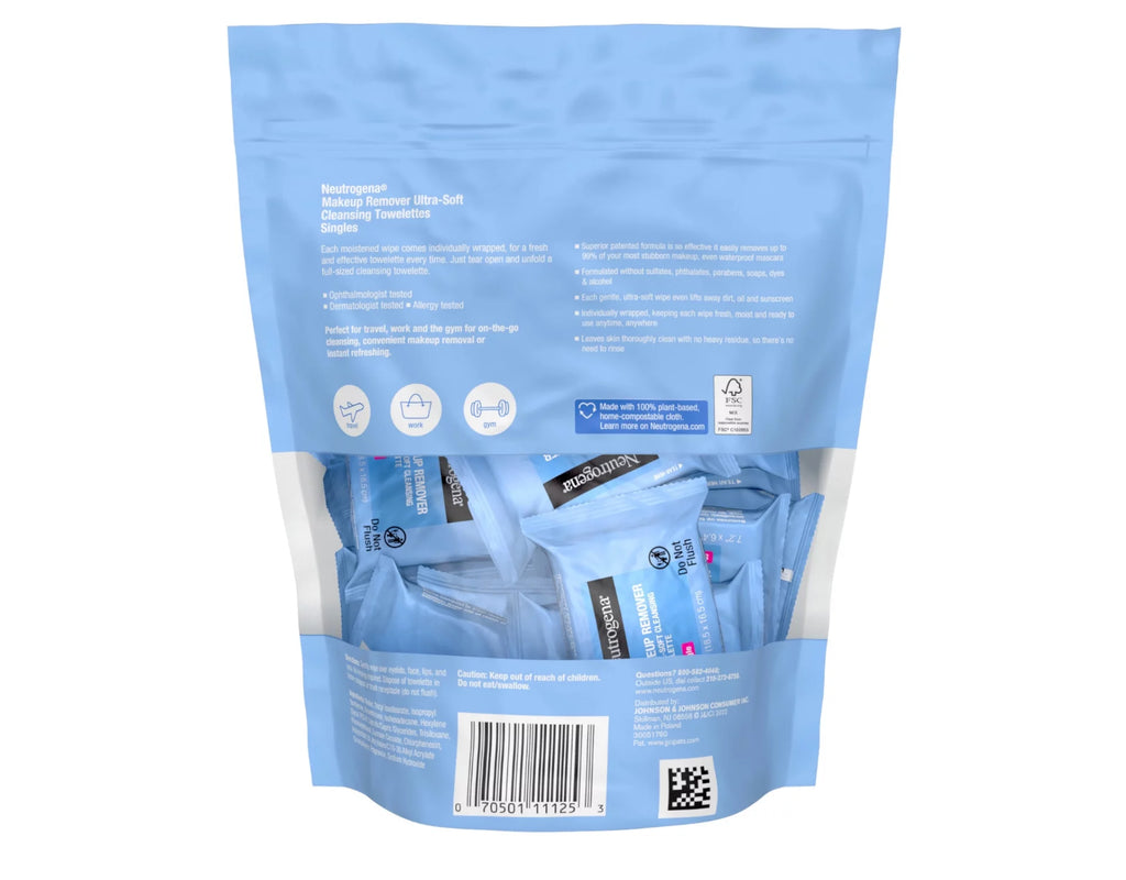 5 Pack Individually Wrapped Facial Wipes X4046