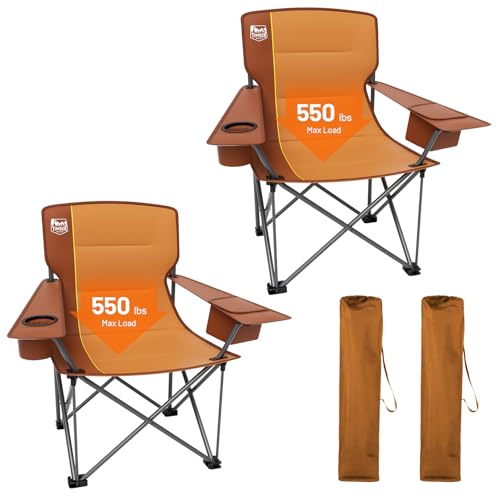 Oversized Heavy Duty Folding Camping Chair with Cup Holder W7331