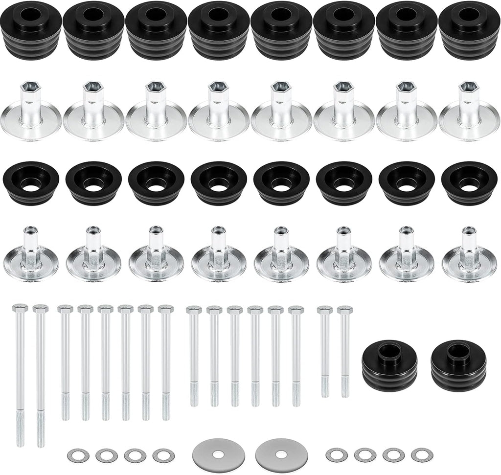 Ford Body Mount Bushing Kit with Steel Sleeves & Hardware H28566