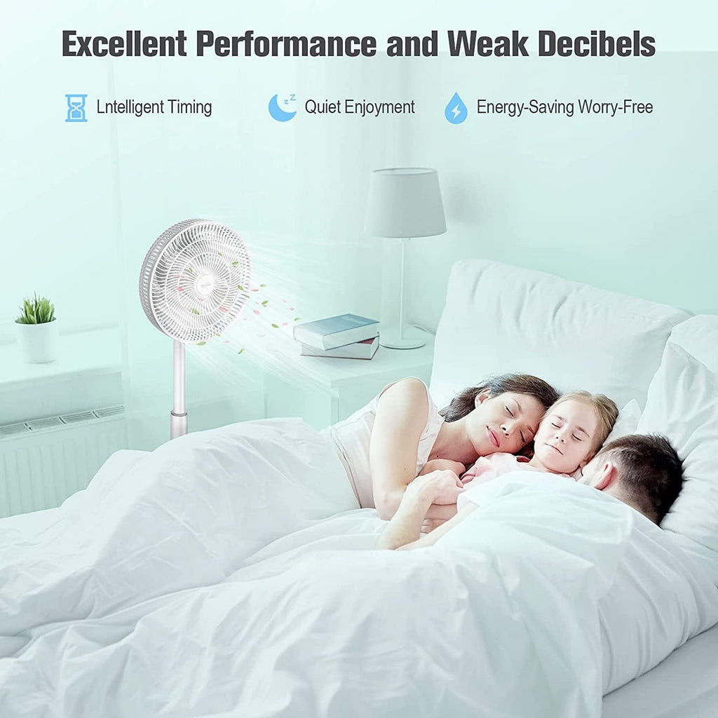 Adjustable Height Oscillating Pedestal Fan with Remote M140456