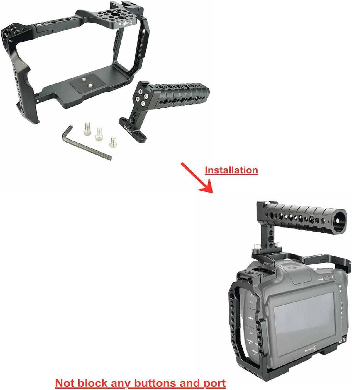 Camera Cage with Top Handle M3572