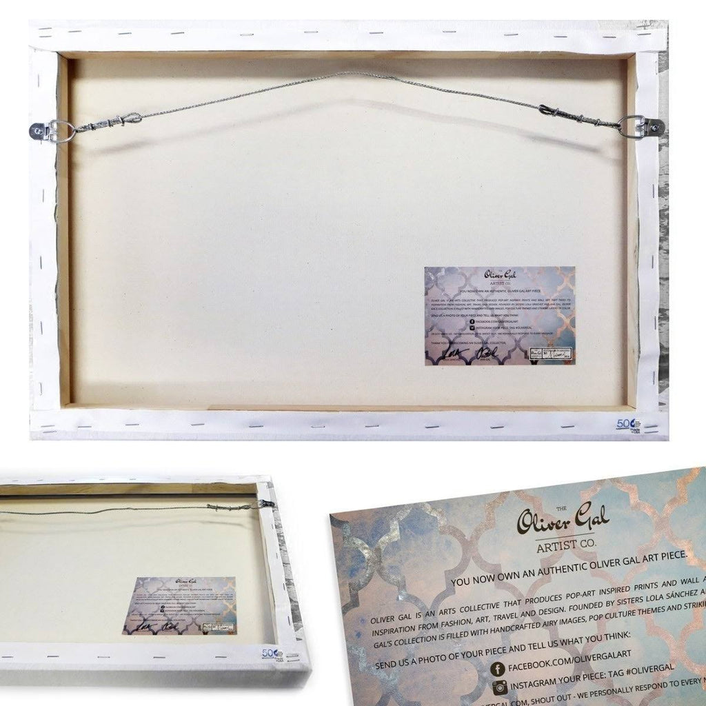 White Floral and Botanical Canvas L10735