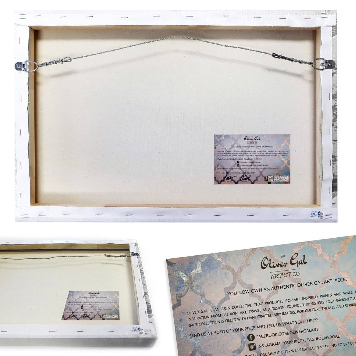 White Floral and Botanical Canvas L10735