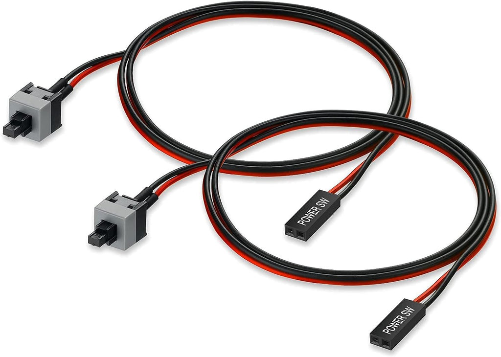 2 Pin PC Power Switch Cable 55CM Pack of 2 G11855
