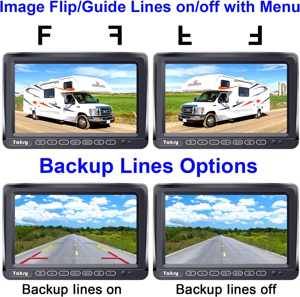 Wireless HD 1080P RV Backup Camera with 7 Inch Monitor F981385