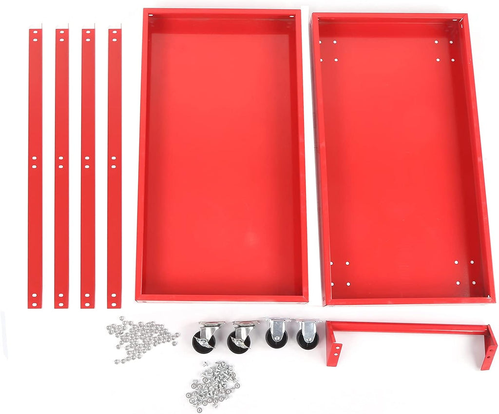 Utility Cart 2-Tray Rolling Storage Trolley X17657