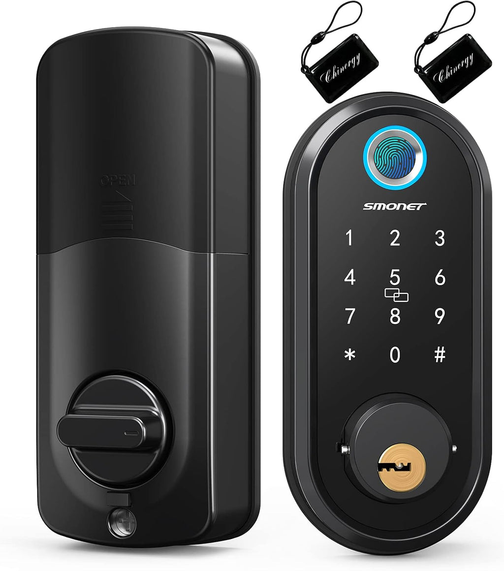 Keyless Entry Deadbolt Door Lock with Fingerprint Touchscreen Keypad U739519