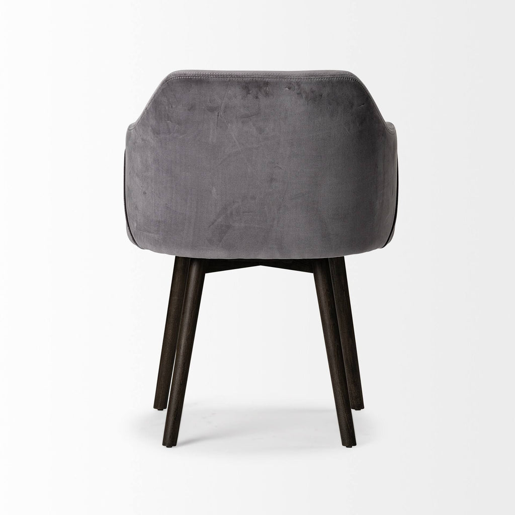 Grey Velvet Dining Chair G45284