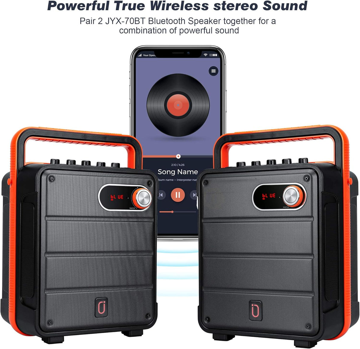 Portable Bluetooth Karaoke Machine PA Speaker System with Microphone A48648