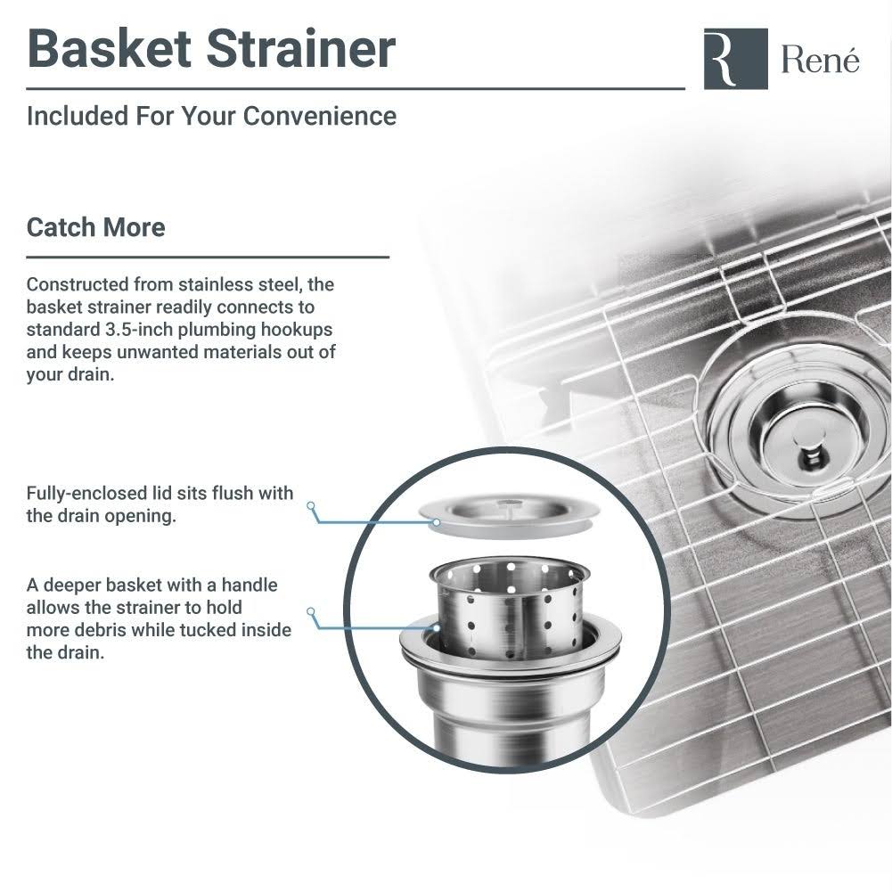 23 inch Stainless Steel Single Bowl 16 Gauge Kitchen Sink H975