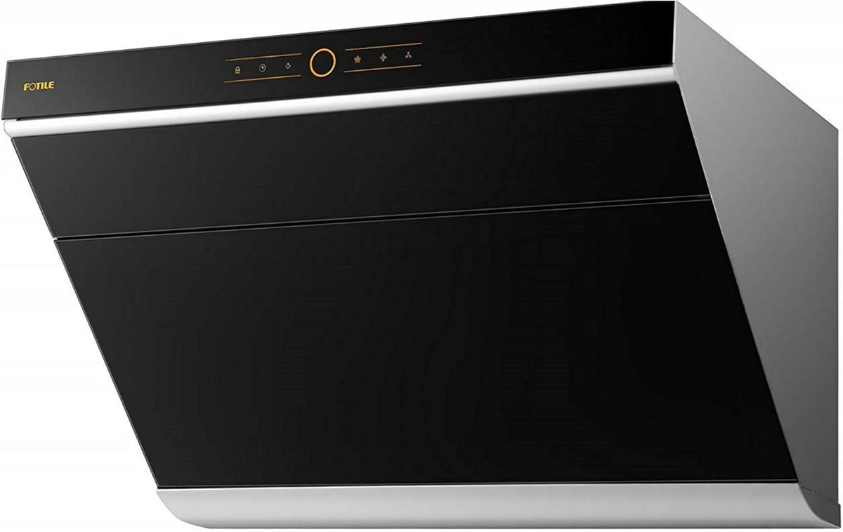 30 Range Hood Side-Draft Design Onyx Black Tempered Glass E321892
