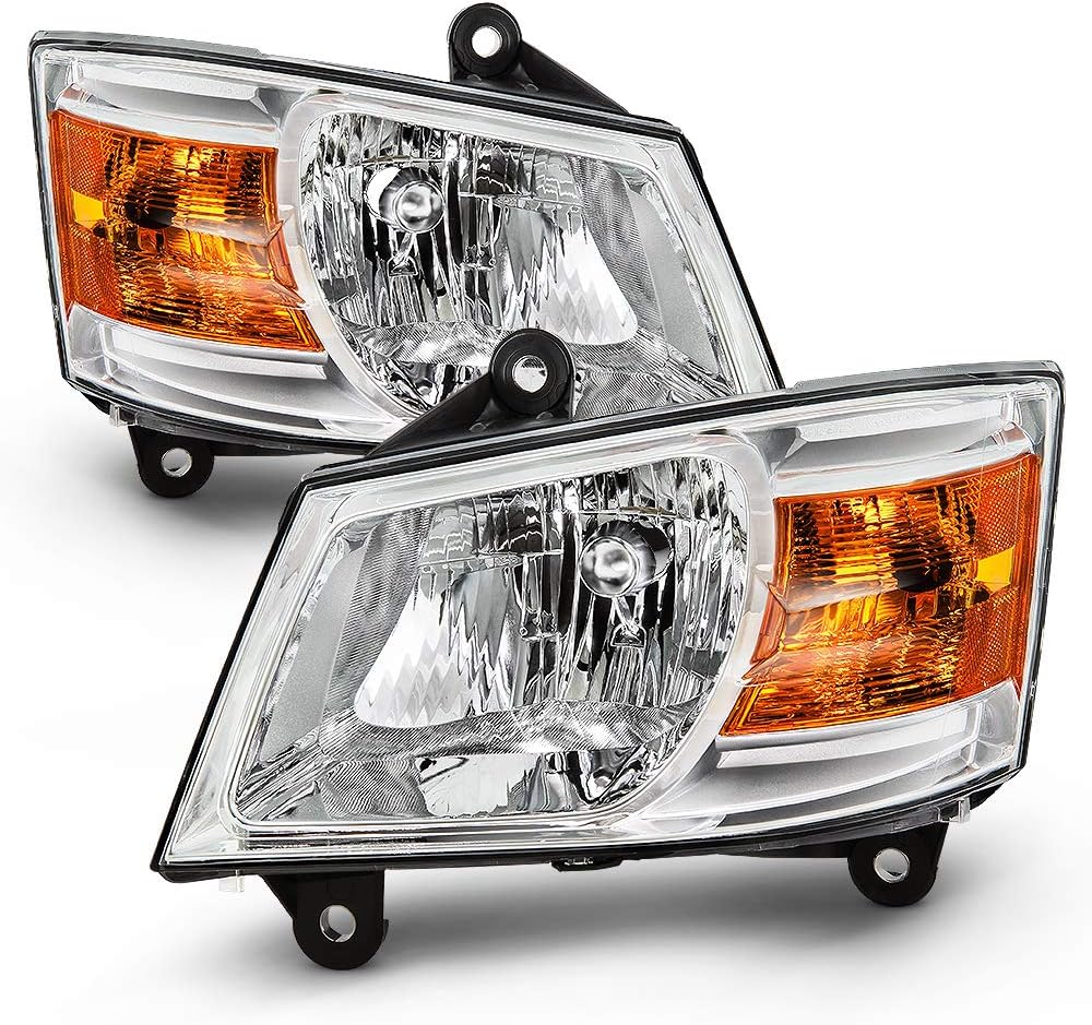 Chrome Housing Headlights Assembly Driver & Passenger Side S187