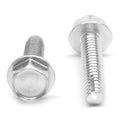#8-32 x 1/4 Coarse Thread Thread Cutting Screw Hex Washer Head Low Carbon Steel Zinc Plated S33272