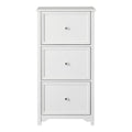 White 3 Drawer File Cabinet D193147