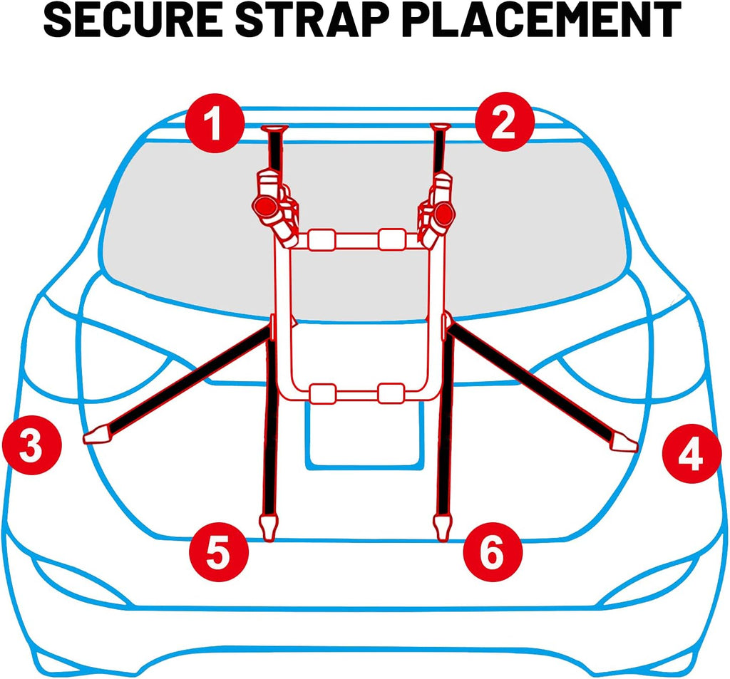 Trunk Mount 3-Bike Carrier Rack Pack of 2 X88429