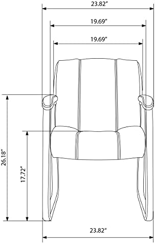 Brown Black Guest Chair A72860