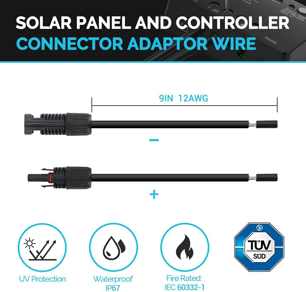 400 Watt 12 Volt Monocrystalline Solar Panel Kit with 30A Charge Controller W29701