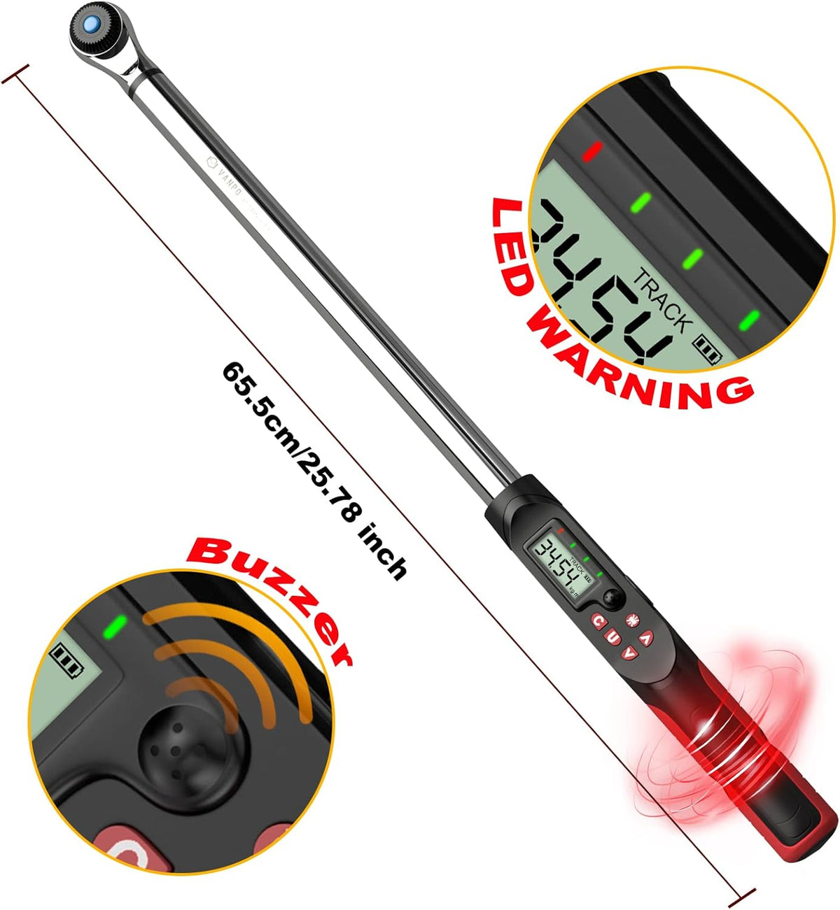 1/2-Inch Drive Digital Torque Wrench Set U821