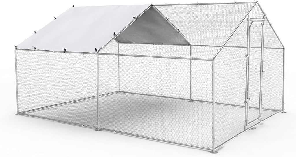 Large Metal Chicken Coop Run H5514