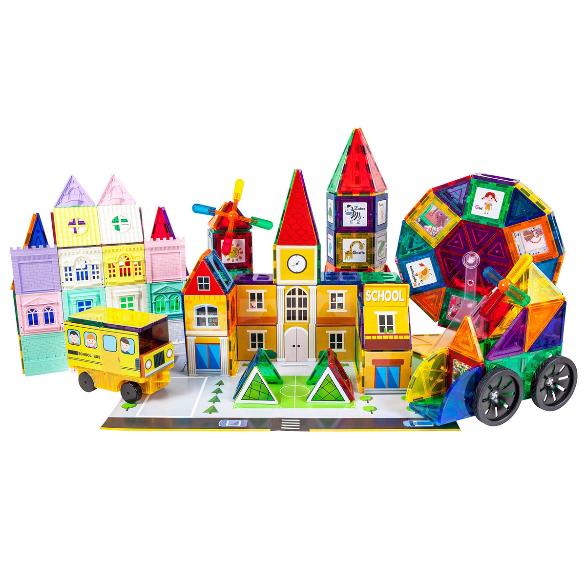 300pc Magnetic Building Block Construction Set P7055