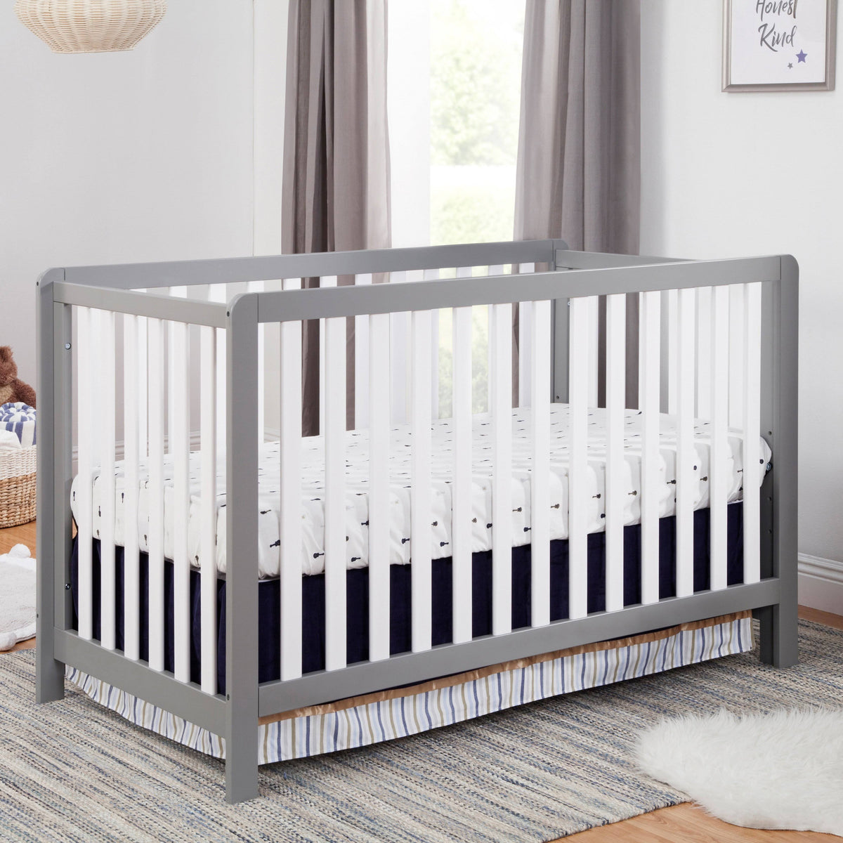 White 4-in-1 Convertible Crib N79942
