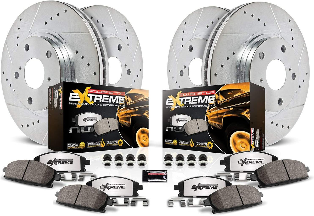 Front and Rear Carbon Fiber Ceramic Brake Kit L44205