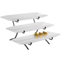 3 Tier Long Platter Display Black Y908