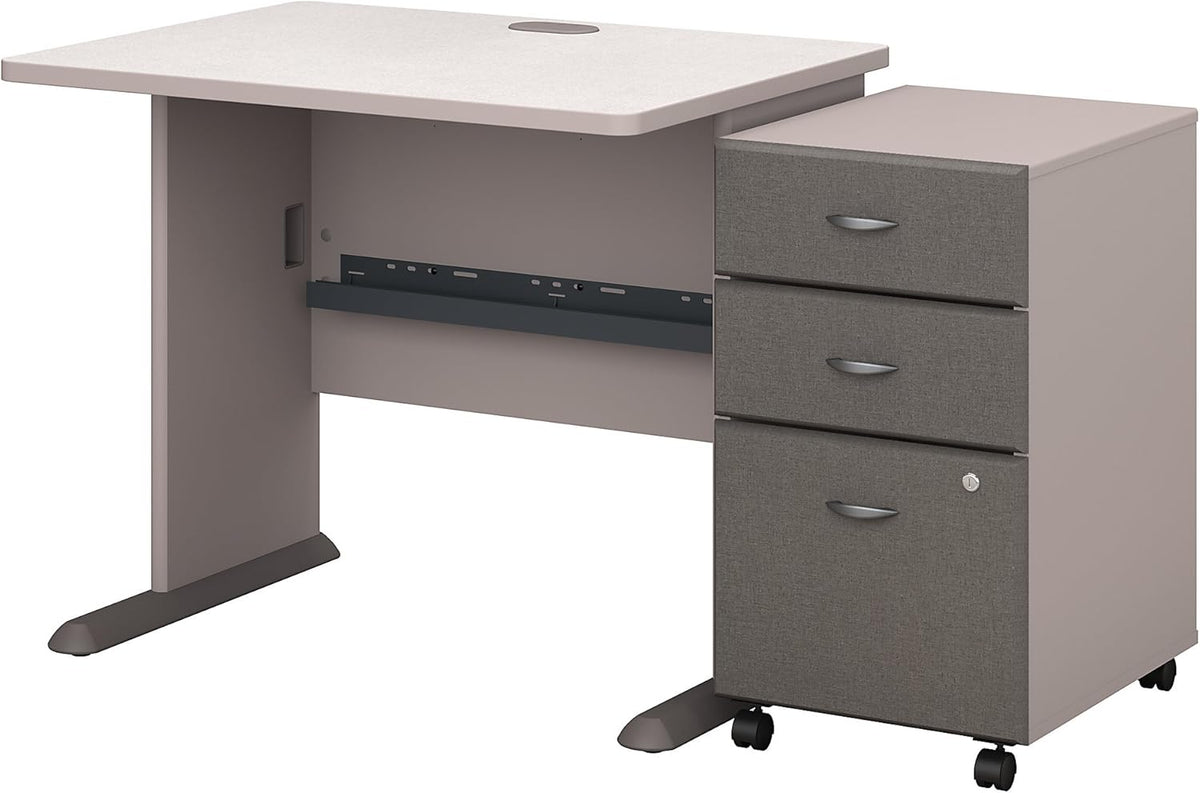 36W Desk with Mobile File Cabinet D462