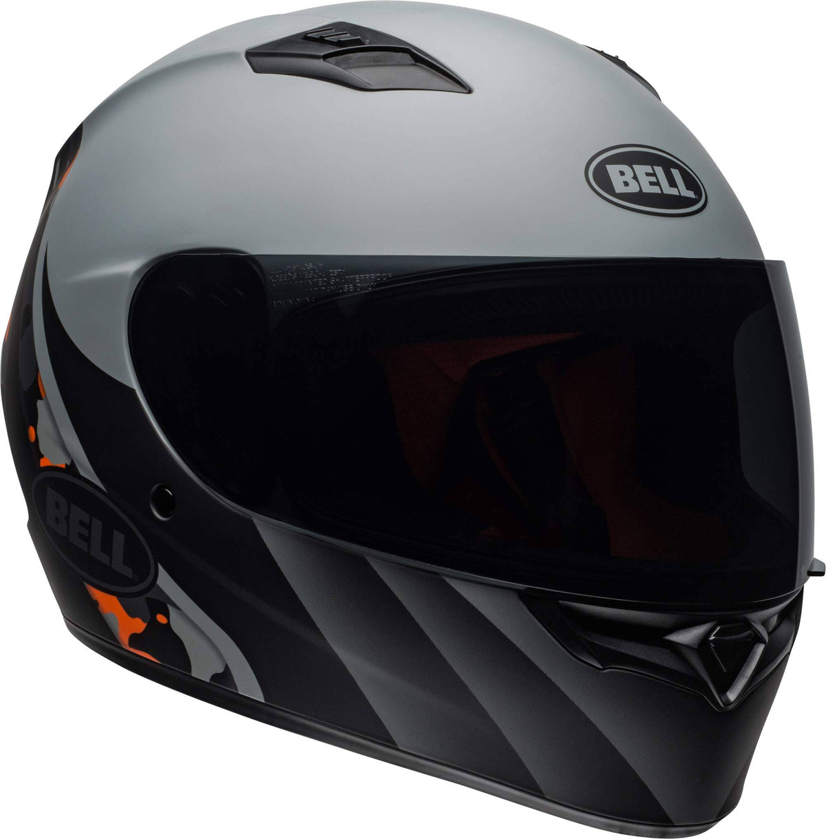 Matte Grey Orange Camo Helmet M28711